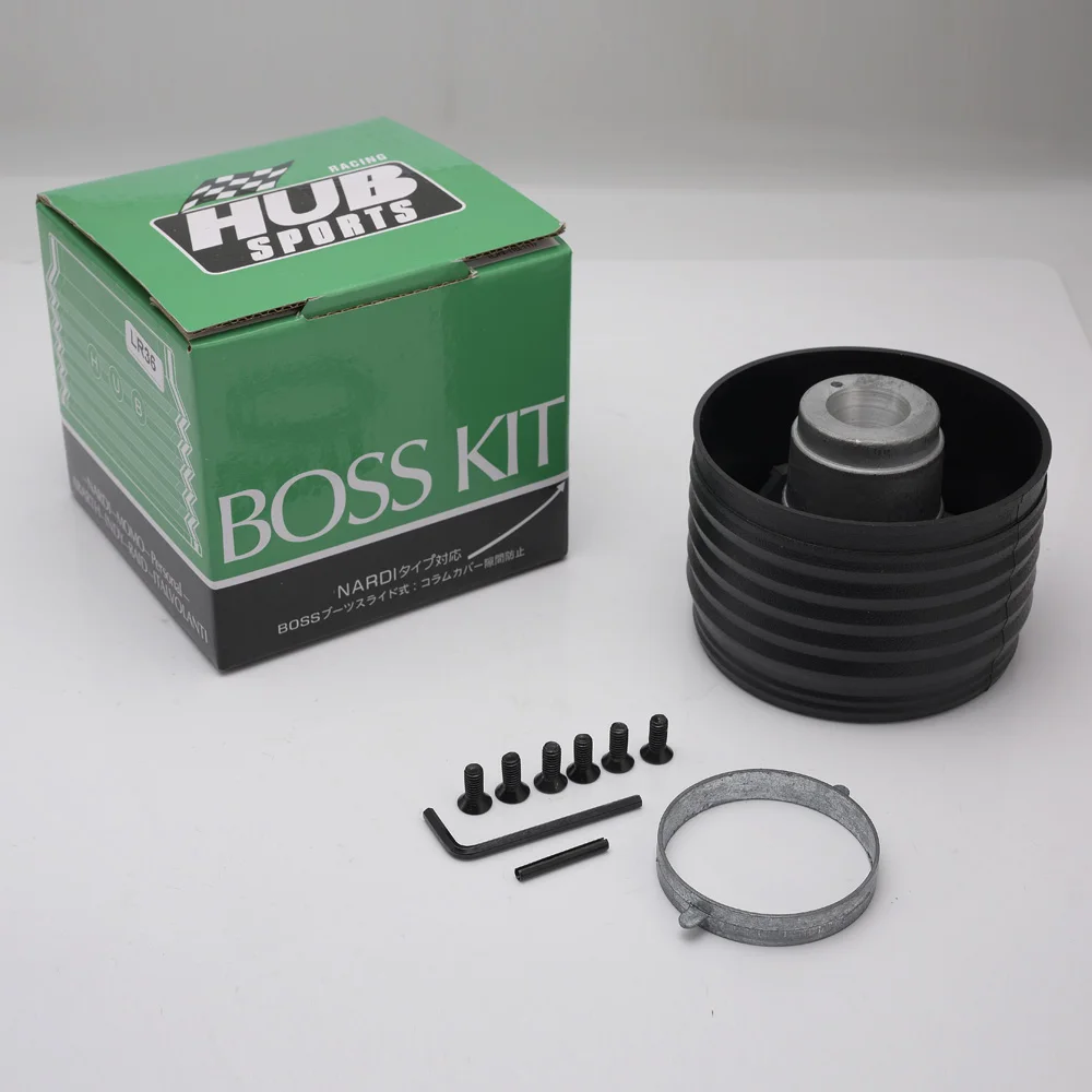 허브 럭셔리카 로고 스티어링 휠 허브 보스 키트, 랜드로버 디펜더 36 스플라인 HUB-LR36 어댑터 키트, Wira Satria Putra Bosskit