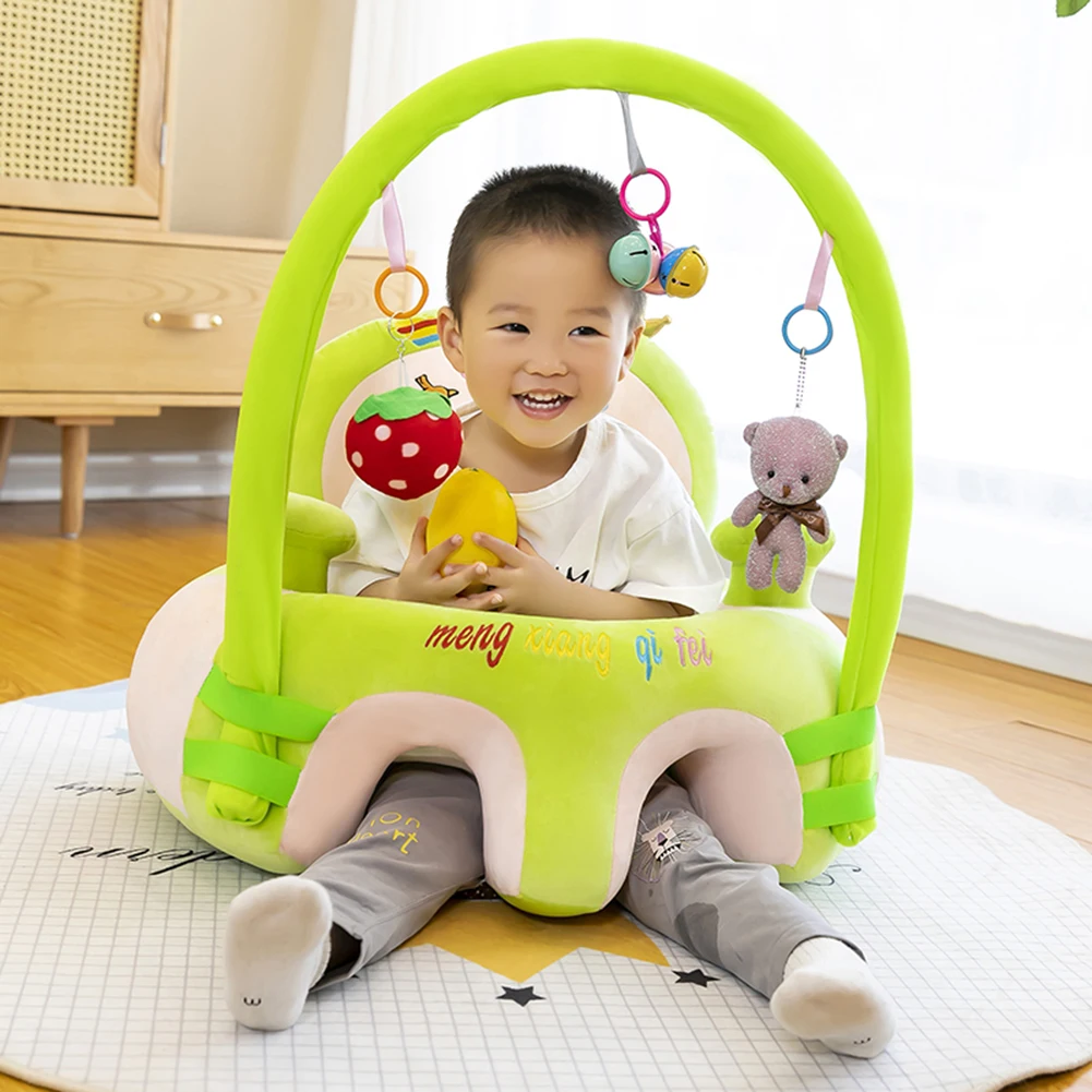 Infant Safety Seat Sofa Cover Without Cotton Plush Baby Learning Sit Chair Toys