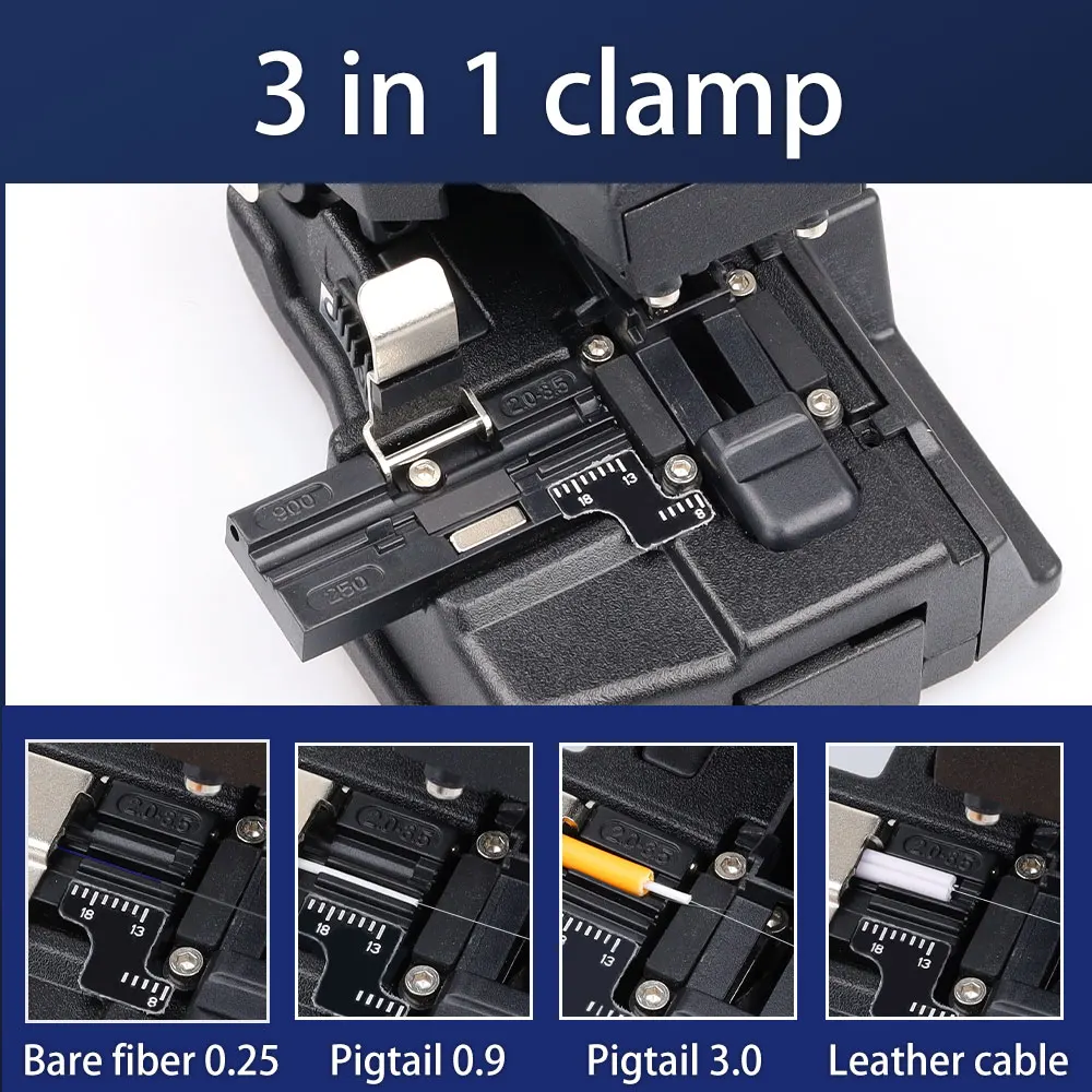 3 Years Warranty 16 Surface Blade 50000 Times Life Span HS-30 Optic Fiber Cleaver Cutting Tools For Hot/Cold Splicing
