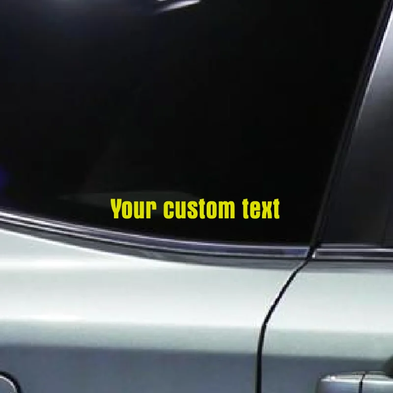 Custom Made Text Personality Waterproof Car Reflective Stickers for Car Motorcycle