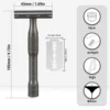 Reusable Safety Razor, Single Blade Razors for Men, with 10 Platinum Coated Double Edge Razor Blades, Beginner Friendly DE Razor 2