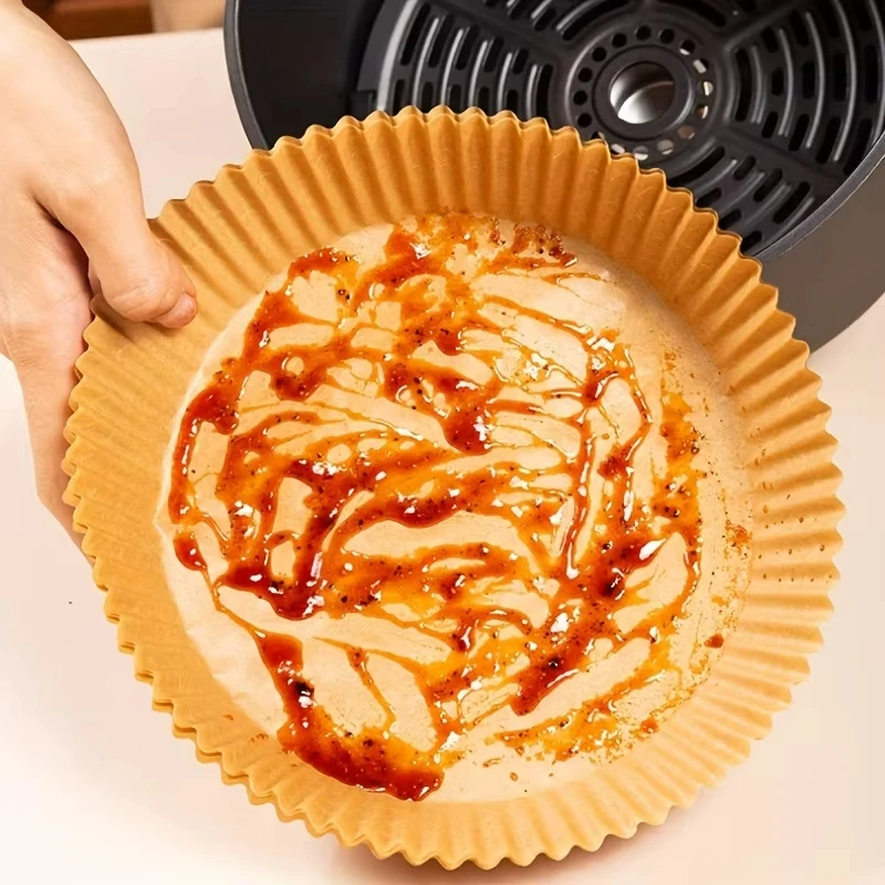 Air Fryer Paper Liners Disposable Oil-proof Waterproof Baking Paper Round Square And Rectangle Parchment Kitchen Accessories