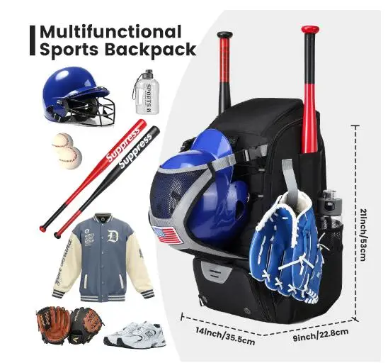 43L Men Backpack Shoulder Bag Outdoor Squash Equipment Training Storage Bag Youth Adult Men and Women
