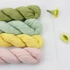 50g Hank Natural Mink Viscose Cashmere Wool Blended Yarn Baby Soft Hand Knitting Crochet Mimi Plus Color 01-33 1