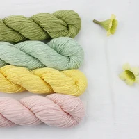 50g Hank Natural Mink Viscose Cashmere Wool Blended Yarn Baby Soft Hand Knitting Crochet Mimi Plus Color 01-33 1