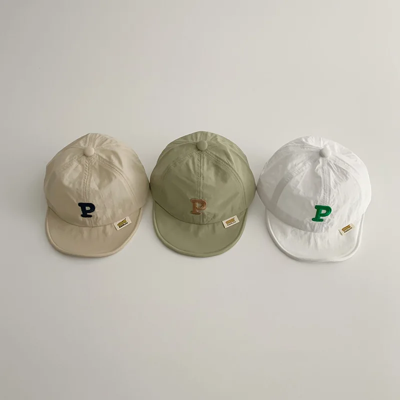 New Baby Hat Summer Korean Version Of Letters Toddler Baby Casual Cap Sun Protection Quick Hats Drying Children's Baseball Caps baseball cap baseball hats baseball caps sun cap