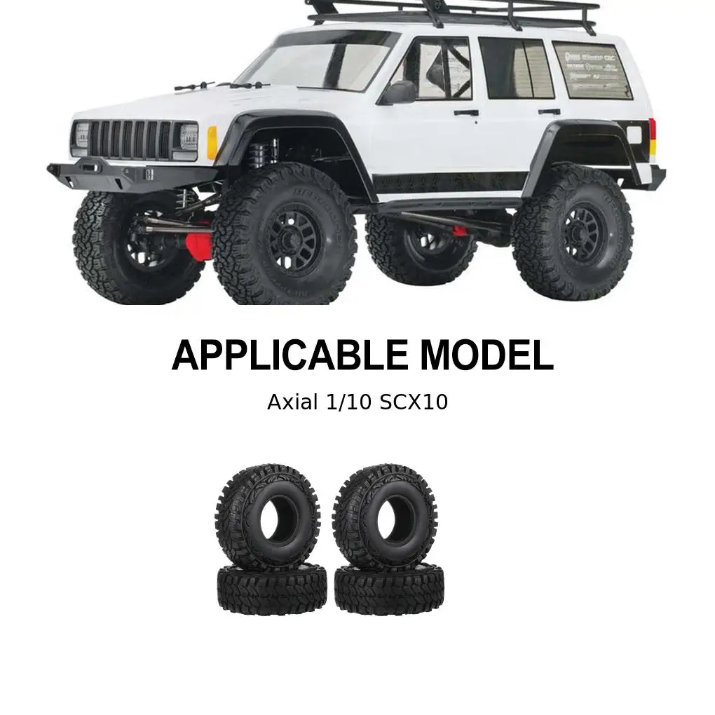 

Колесные шины на гусеничном ходу RCGOFOLLOW 1,9 дюйма, 1/10, TT02, 94122, 94123, SCX10, 90046, TRX4, детали для автомобиля на радиоуправлении, автомобильные аксессуары на радиоуправлении, черный цвет