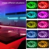 DC 12V LED Strip Light RGB 5050 Music Sync Color Changing Sensitive App Control Flexible Gaming Desk Lighting TV Backlight 6