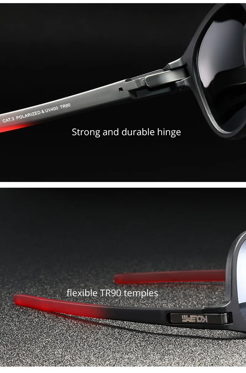 KDEAM 2026 Klassische Runde Polarisierte Sonnenbrille TR90 Herren- und Damen-Sport-Freizeitbrille Reise-Party-Brille – Detail 6