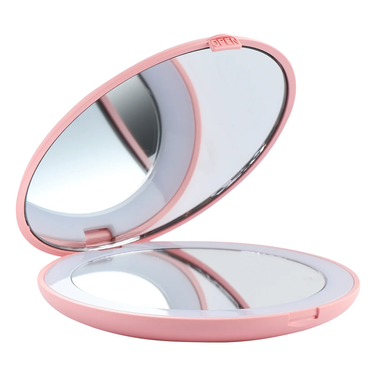 

Travel Vanity Mirror 10 Times Magnifying Makeup Mini Glass Pocket LED Compact Portable