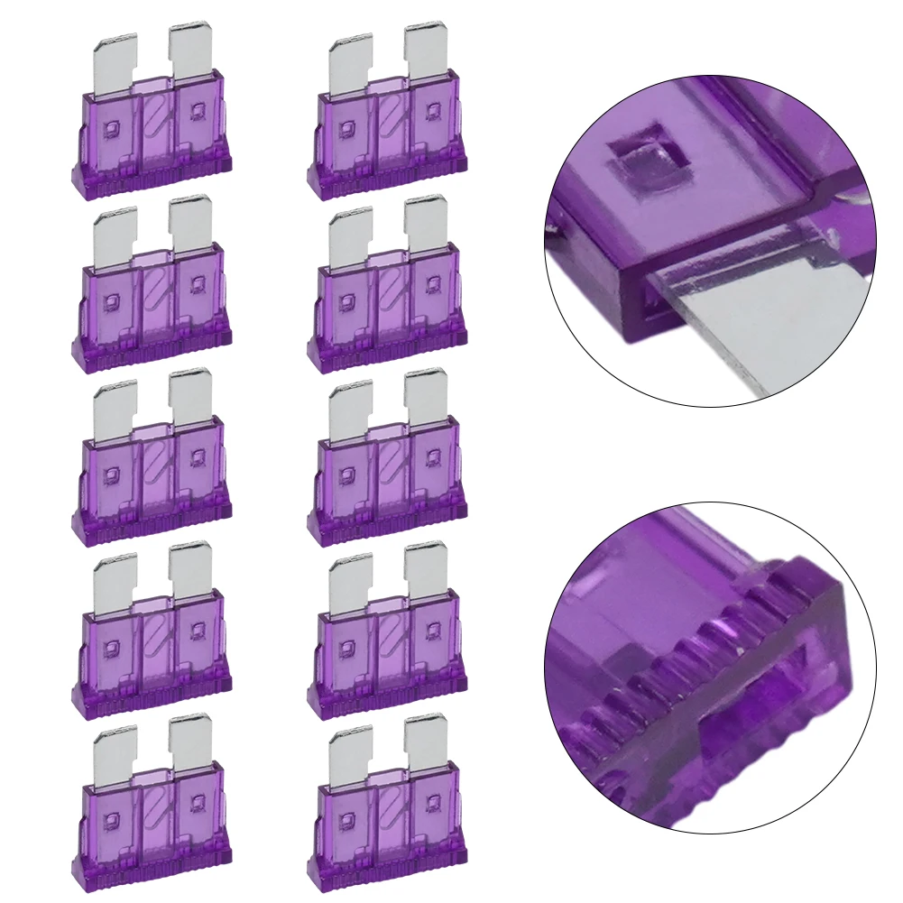 

Reliable Car Truck Motorbike Blade Fuse Standard ATOATC 10 x 1AMP 1A 12V Anti Corrosion Wear Resistant Universal Accessories