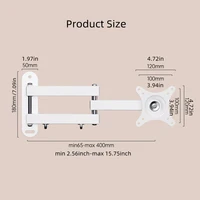 Retractable Universal TV Mounts Wall Mount Bracket Load Up to 15KG For 14 to 37 inches LCD Monitor TV Stand Expansion Bracket - Image 6
