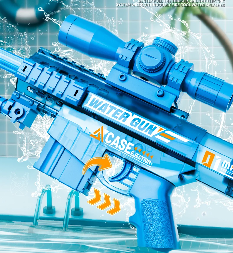 Elektrisch en handmatig waterpistool met licht en geluid_voghion.com