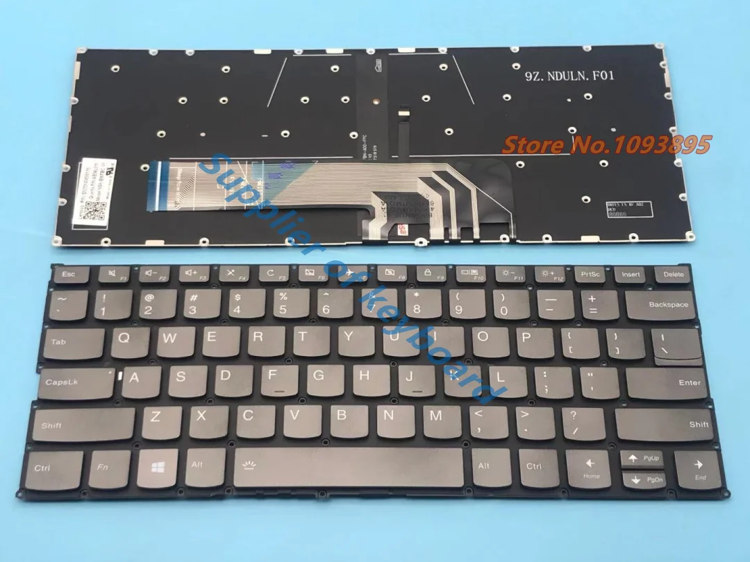 Laptop Retroiluminado para Lenovo Thinkbook Latim Espanhol Inglês Francês Tailandês Teclado 13s-iwl 13s-iml 14s-iml 14 Iml 14 Iml Novo - Imagem 4