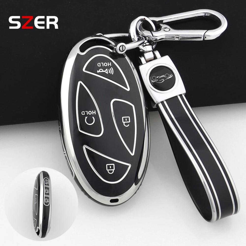 Mode TPU Auto Smart Key Fall Abdeckung Für Hyundai IONIQ 6 Neue Grand Prix GN7 Kona 5 7 Tasten Geschützt fob Schlüsselbund Zubehör