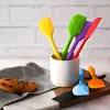 Leeseph 8 inch Silicone Spatula - 1 Small Heat Resistant Non-Stick Cooking Utensils (Multicolor) 2