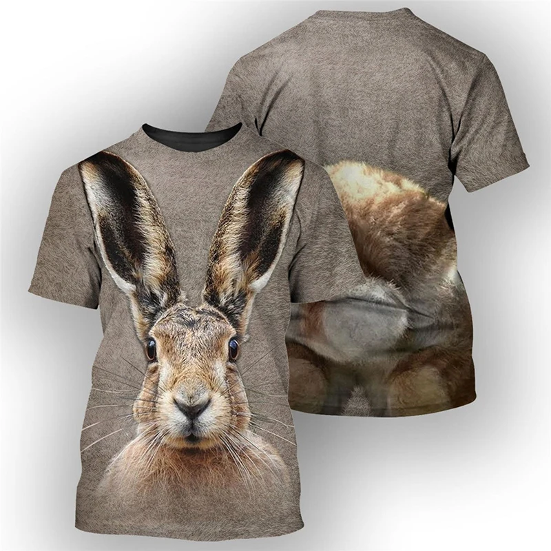 thumbnail image 1 of Camiseta divertida con estampado 3D de oso lindo para hombre, camisetas de manga corta con cuello redondo, ropa de calle de gran tamaño, camisetas casuales para hombre y niño, 1 of 5