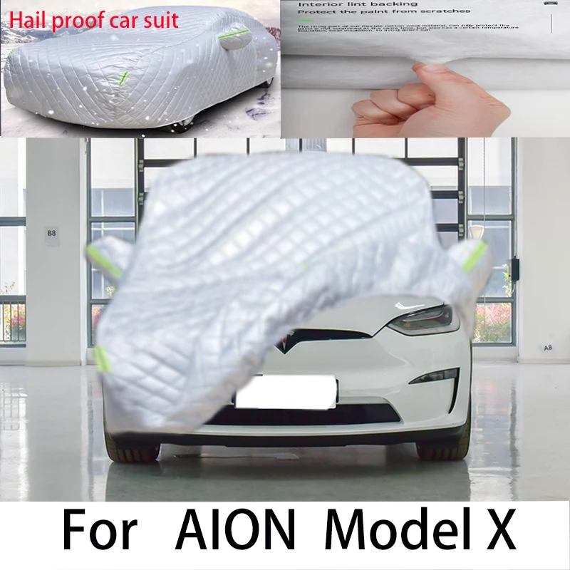 

For AION Model X Carprote ctive cover,sun protection,rain protection, UV protection,dust prevention auto Anti hail car clothes