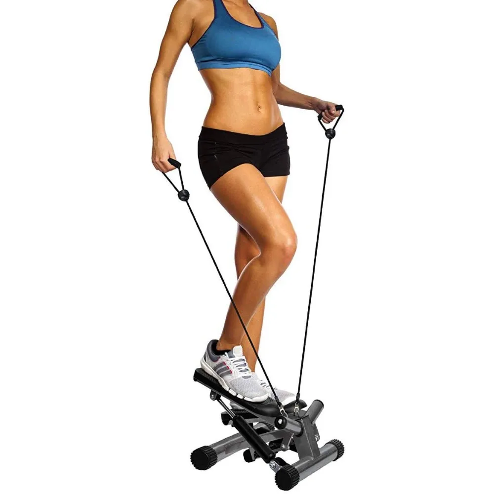 

Adjustable Stepper Stepping Machine With Resistance Bands Gray Free Shipping Fitness Equipment Large Body Building Sports