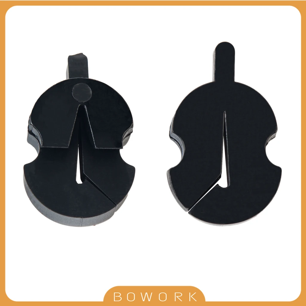 

2PCS Quality Rubber Violin Mute Fiddle Silencer Violin Practice Mute Popular Orchestra Mute Fits 4/4 To 1/8 Size Violin Bridge