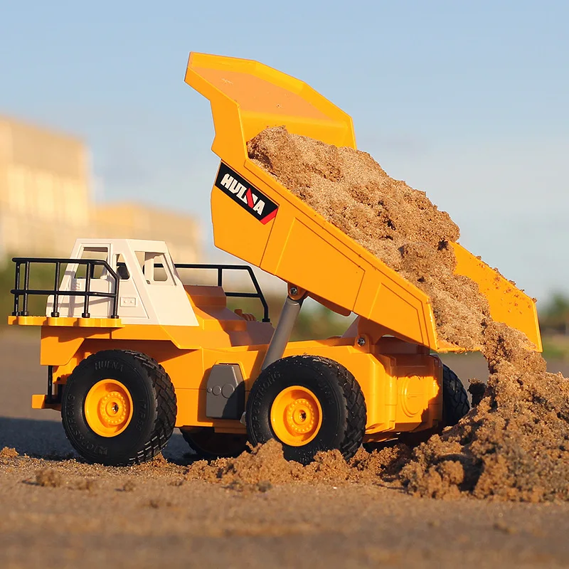 Huina 1517 1:24 Dump Truck 2.4G Remote Control Engineering Vehicle 6-Way Transporter Children's Toys Sand Car for Boys Gifts 5