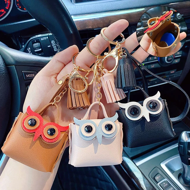 Cute Cartoon Owl Coin Purse Keyring - Perfect Gift For Men & Women