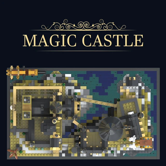 2700+pcs Magic World Medieval Harry Potter Castle MOC Building Bricks Model Blocks Toys for Children Kids Adult 3.5mm Block Sets 4