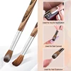 Prue Kolinsky Acrylic Nail Brush Oval Round Head Spliced Wood Handle Professional Salon Quality for Acrylic Powder Size 8-20# 2