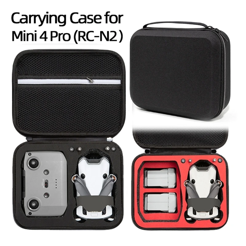 Portable Storage Bag EVA Carrying Case for DJI Mini 4 Pro Flight Zipper Bag Accessories Organize and Protect Your Equipment