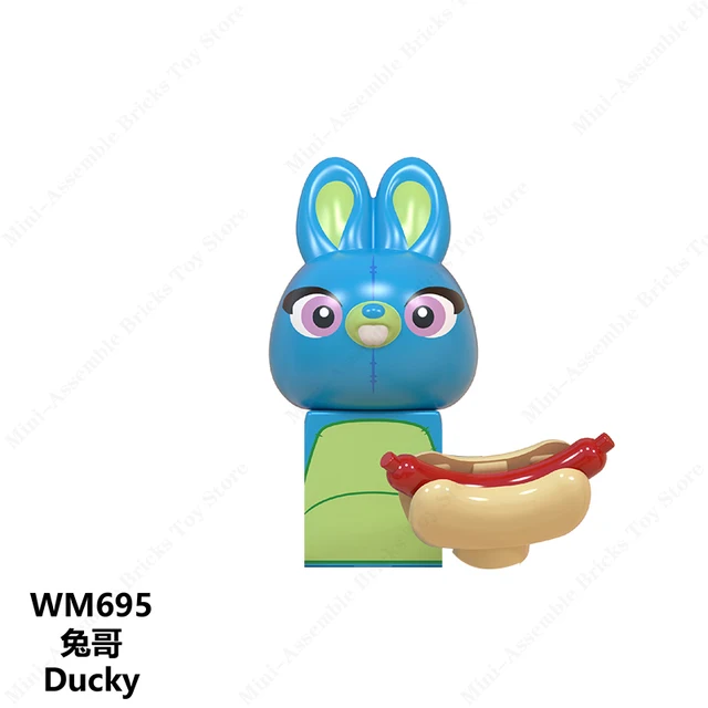 Disney Mini Action Toys Figures Building Blocks Cartoon Toy Story Mickey Mouse Winnie The Pooh Frozen Stitch Donald Duck Bricks 695