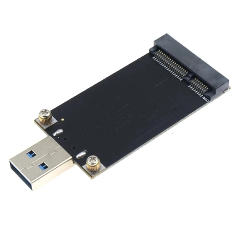 Msata-USB 3.0 솔리드 스테이트 드라이브-모바일 하드 드라이브, ASM1153E 칩 플러그 앤 플레이, 크기 30X50, 고품질 블랙 1 개
