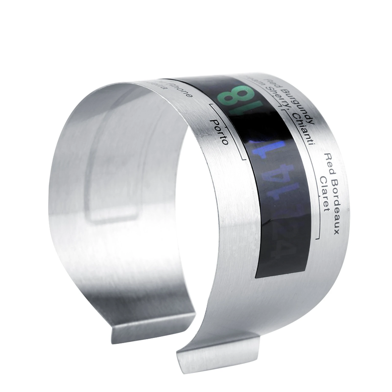 Stainless Steel Wine LCD Thermometer Bottle Beer Red Wines Bracelet Temperature Sensor Wine Thermometer Wine Bottle Thermometer 5