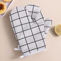 2pcs White checkered