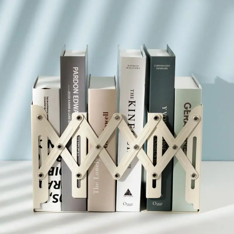 

Simple Metal Telescopic Bookshelf For Students, Desktop Bookshelf, Book Support, Book Baffle, Simple Folding Bookshelf, Easy To