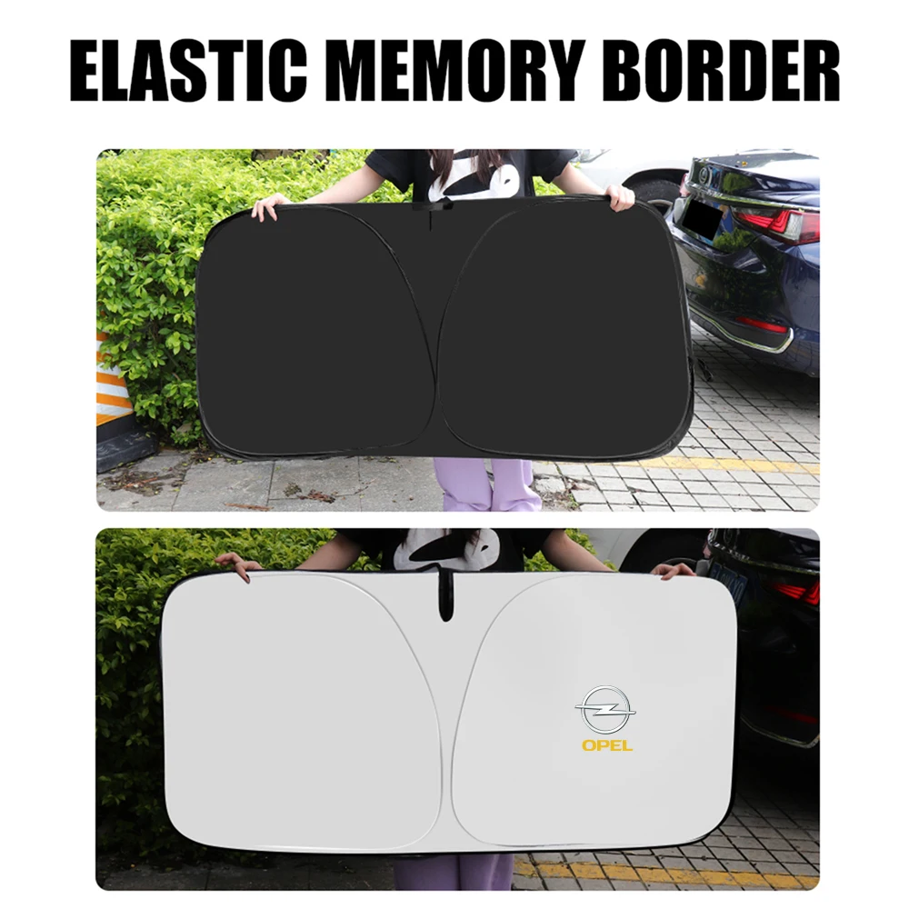 자동차 창문 햇빛 가리개 커버, 접이식 UV 차단 커튼 (오펠 자피라 B, 코르사, 인시그니아 차량용), 자동차 휠 허브캡