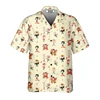 Hawaii Funny Shirt For Men 3d Print Summer Loose Hawaiian Beach Tops Casual Short Sleeve Lapel Blouse Streetwear Male Clothes 3