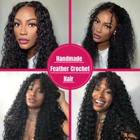 Miracle Knots Cheveux Humains au Crochet Bouclés Birmanes Ondulées Profondes Pré-Séparées Effet Plume 100% Cheveux Humains 2
