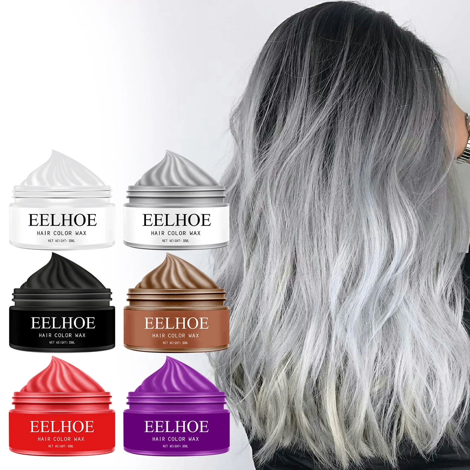 6 Colors Hair Color Wax Instant Hair Coloring Temporary Hair Colorful  Shampoo Cosplay Party Makeup Women Fashion Hair Supplies - AliExpress