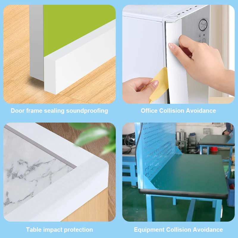 Single Side White Foam Eva Tape Anti-Collision Buffer Door And Window Windshield Car Sound Insulation Seal Foam Waterproof Shock single sided foam tape eva sponge tape