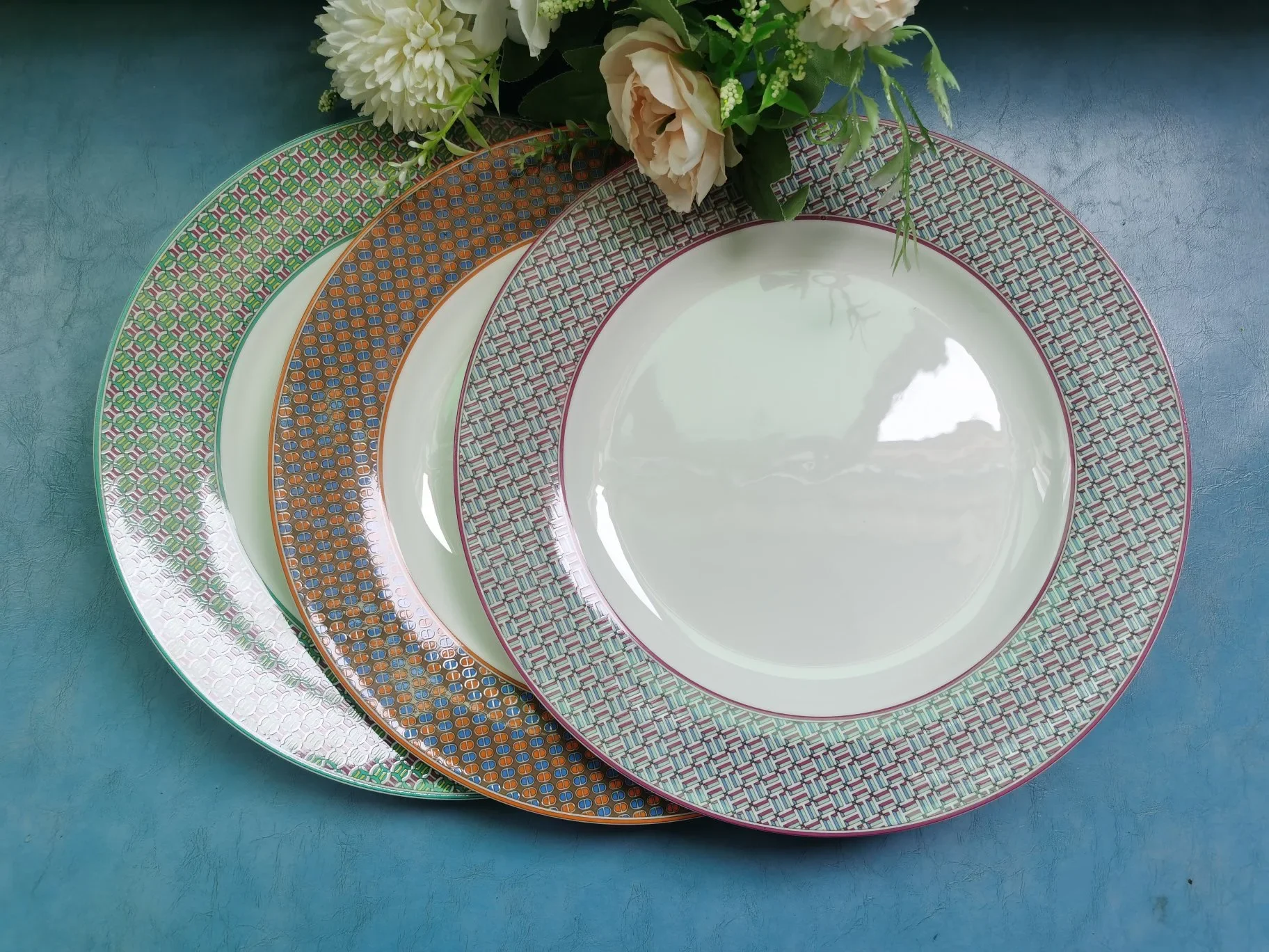 

Dim Sum Plate Tableware Fruit Steak Large Plate Western Cuisine Household Steak Plate Light Luxury Gift Box PlateSet