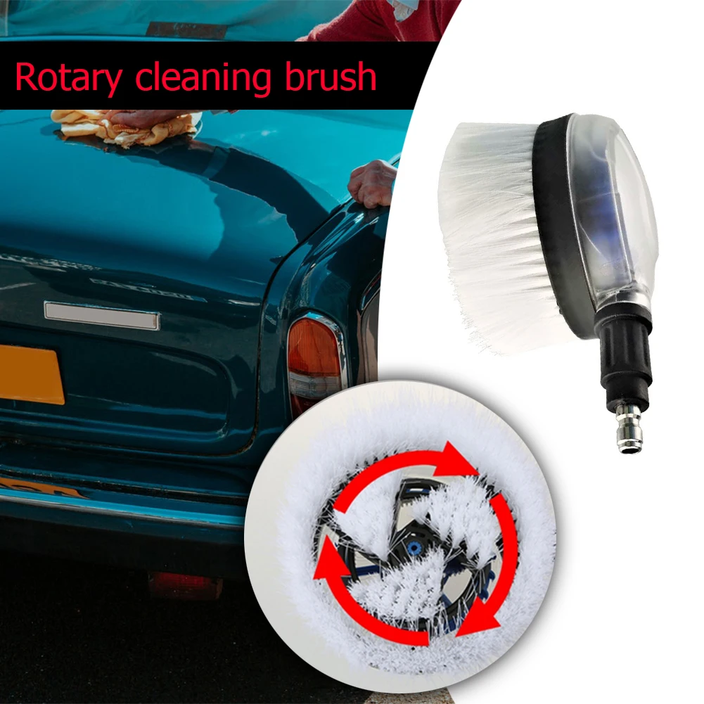 1pc High Pressure Water Gun Rotary Brush 1/4 Quick Connect Automatic Rotating Cleaning Tool Car Washer Replacement Brush 3