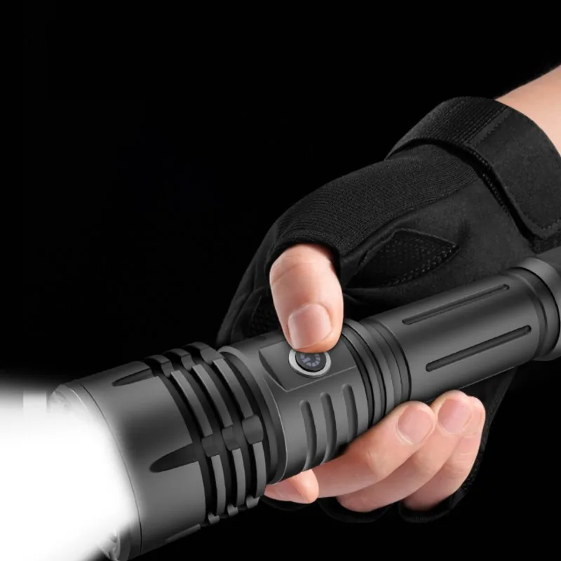 

ZK30 10000LM Professional LED Flashlight Hunting Tactical Night Scout Lights Set Fish Light USB Rechargeable Waterproof Torch