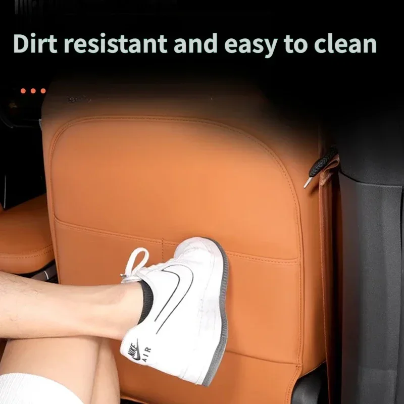 For XPeng G9 Car Leather Seat Anti-kick Mat Rear Seat Protection Mat Anti-scratch and Anti-dirty Modification Accessories