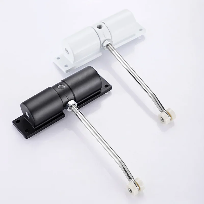Modern Large Aluminum Alloy Door Closer Simple Adjustable Self Closer Hidden Door Double Spring China