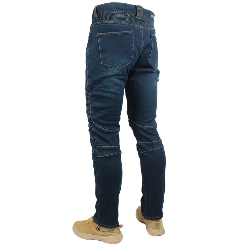 겨울용 오토바이 라이딩 청바지 플리스 안감 단일 착용 방한 방풍 방지 벨벳 청바지