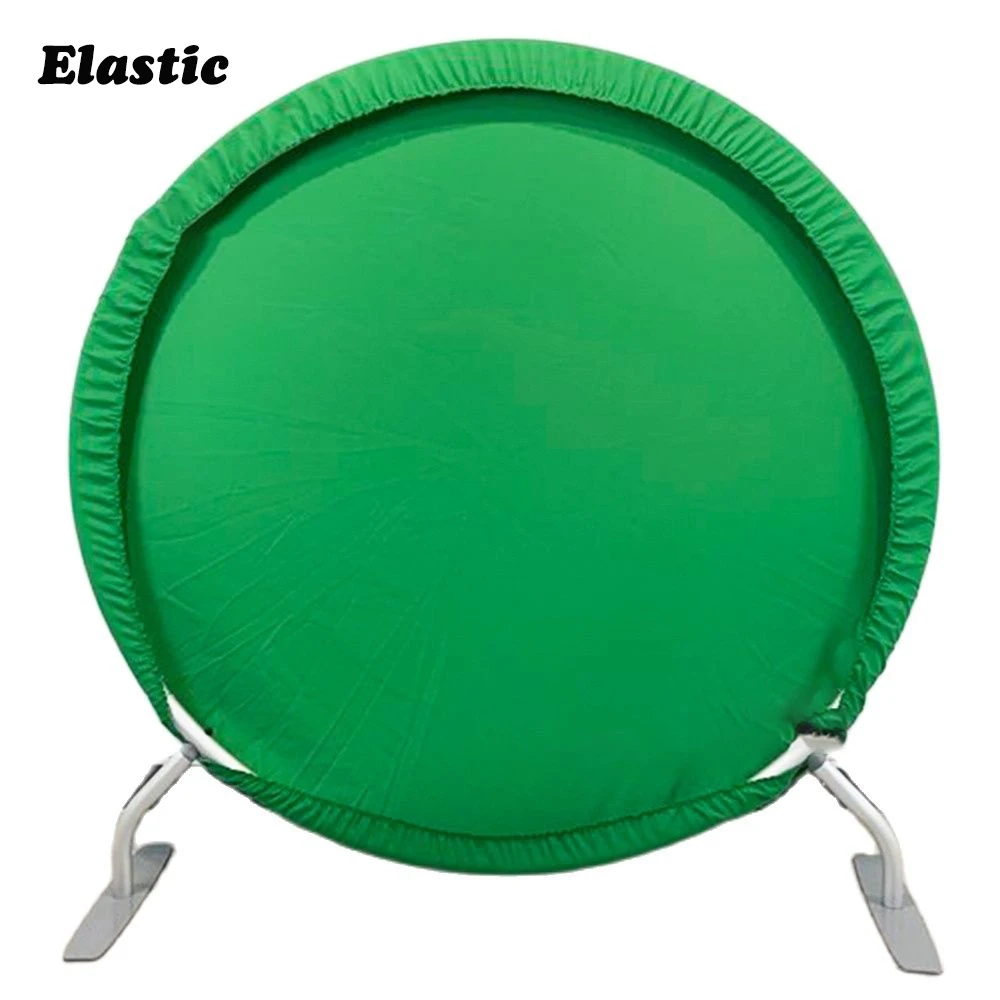 Photo Backdrop Elastic Polyester Circle or Vinyl Square Backdrop Photography Baby Shower Kids Birthday Background Gold Name Party Banner