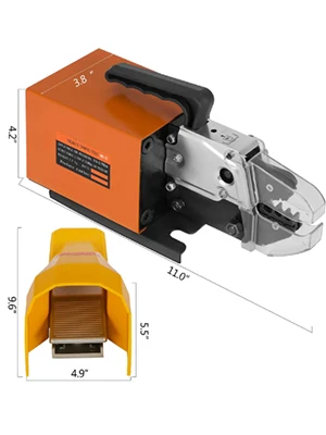 SucceBuy Pneumatic Crimping Tool Am-10 Air Powered Wire Terminal Crimping Machine Crimper Plier Machine 10 Sets Of Dies