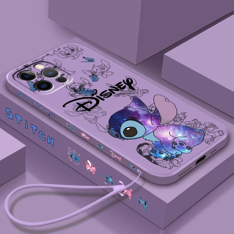 thumbnail image 1 of Funda de teléfono de TPU de Lilo & Stitch de Disney para Apple iPhone 15, 14, 13, 12, 11, XS, XR, X, 8, 7, SE Pro Max Plus, Mini, 1 of 5