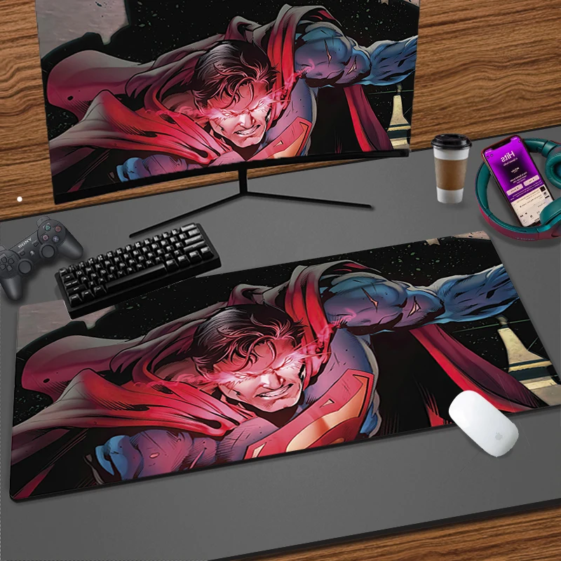 

Desk Protector DC Superman Gaming Mouse Pad Computer Offices Game Mats Xxl Mouse Mat Waterproof Playmat E-sports games Mousepad