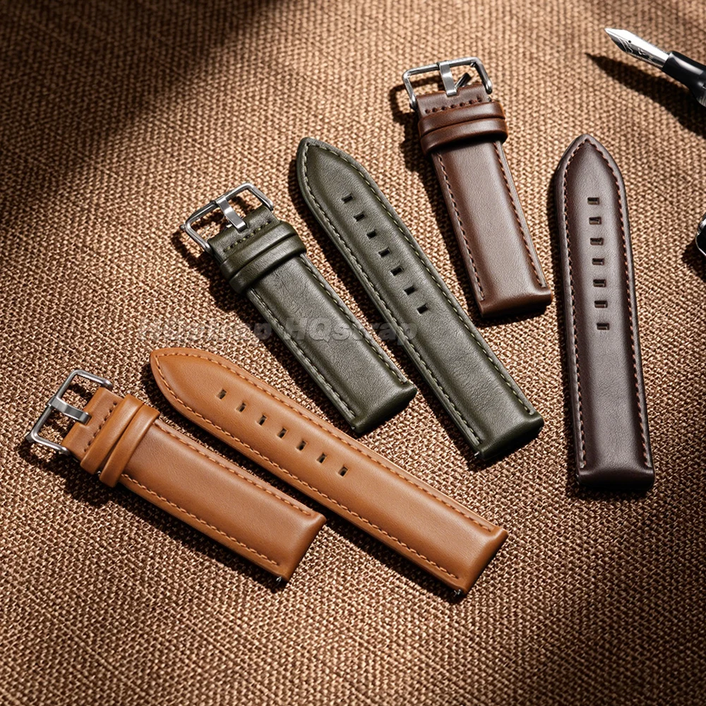 Elegant Vintage-Style Quick Release Watch Strap - Unisex Smartwatch Band Accessory